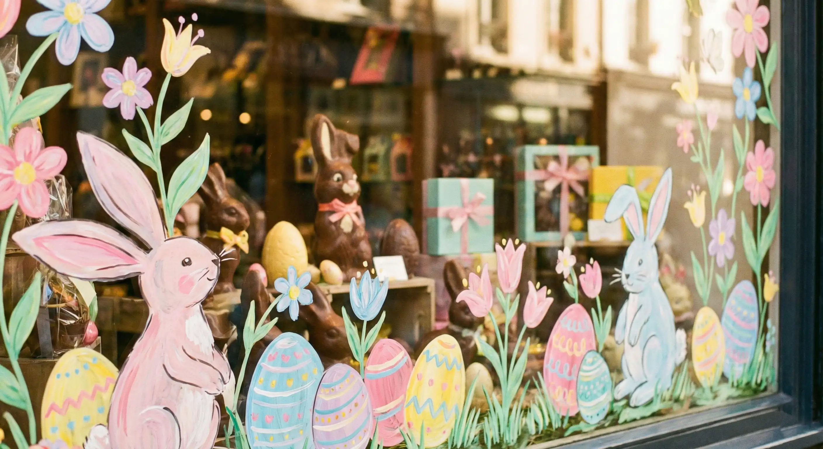 Décoration vitrine café